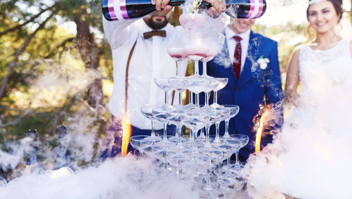 Insured bar service staffed by a bartender serving cocktails to guests